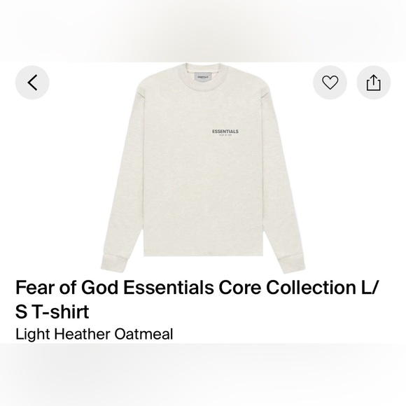 Brand new with tags essential oatmeal long sleeve - Picture 2 of 5